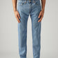 Men's 505 Light Blue Straight Fit Mid Rise Jeans - Front View