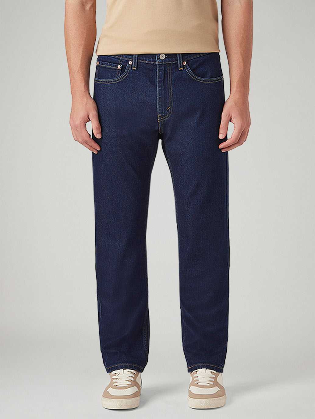 Mens 505 Mid Rise Straight Fit Cotton Stretch Blend Jeans - a9f0039a-64be-418f-9c43-5491af26af40 View