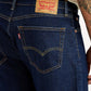 Men's 505 Dark Blue Straight Fit Mid Rise Jeans - Detail View