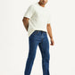Men's 505 Blue Straight Fit Mid Rise Jeans - Styleshot View