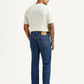 Men's 505 Blue Straight Fit Mid Rise Jeans - Back View