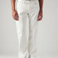 Men's 505 White Straight Fit Mid Rise Jeans - Front View