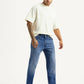 Men's 505 Blue Straight Fit Mid Rise Jeans - Styleshot View
