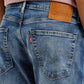 Men's 505 Blue Straight Fit Mid Rise Jeans - Detail View