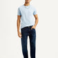 Men's 505 Dark Blue Straight Fit Mid Rise Jeans - Stylshoot View