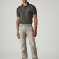 Men's 505 Light Grey Straight Fit Mid Rise Overdyed Jeans - Front View