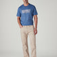 Men's 505 Beige Straight Fit Mid Rise Overdyed Jeans - Front View