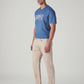 Men's 505 Beige Straight Fit Mid Rise Overdyed Jeans - Side View