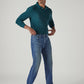 Men's 505 Tinted Med Indigo Straight Fit Mid Rise Bi-Stretch Jeans - Side View