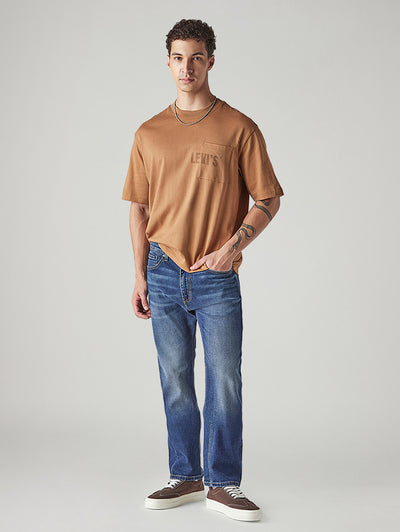 levi's Men's 505 Indigo Straight Fit Mid Rise Jeans-picture-11