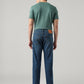 Men's 505 Blue Straight Fit Mid Rise Jeans - Back View