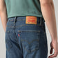 Men's 505 Blue Straight Fit Mid Rise Jeans - Detail View