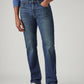 Men's 505 Dark Indigo Straight Fit Mid Rise Jeans - Front View