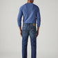 Men's 505 Dark Indigo Straight Fit Mid Rise Jeans - Back View