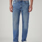 Men's 505 Blue Straight Fit Mid Rise Jeans - Front View