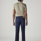 Men's 505 Dark Indigo Straight Fit Mid Rise Jeans - Back View