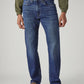 Men's 505 Dark Indigo Straight Fit Mid Rise Jeans - Front View