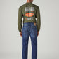 Men's 505 Dark Indigo Straight Fit Mid Rise Jeans - Back View