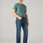 Men's 505 Dark Blue Straight Fit Mid Rise Jeans - Styleshot View