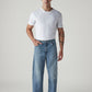 Men's 505 Light Blue Straight Fit Mid Rise Jeans - Front View