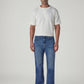 Men's 505 Blue Straight Fit Mid Rise Jeans - Front View