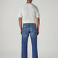 Men's 505 Blue Straight Fit Mid Rise Jeans - Back View