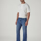 Men's 505 Blue Straight Fit Mid Rise Jeans - Side View
