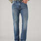 Men's 505 Blue Straight Fit Mid Rise Selvedge Jeans - Front View