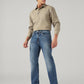 Men's 505 Blue Straight Fit Mid Rise Selvedge Jeans - SIde View