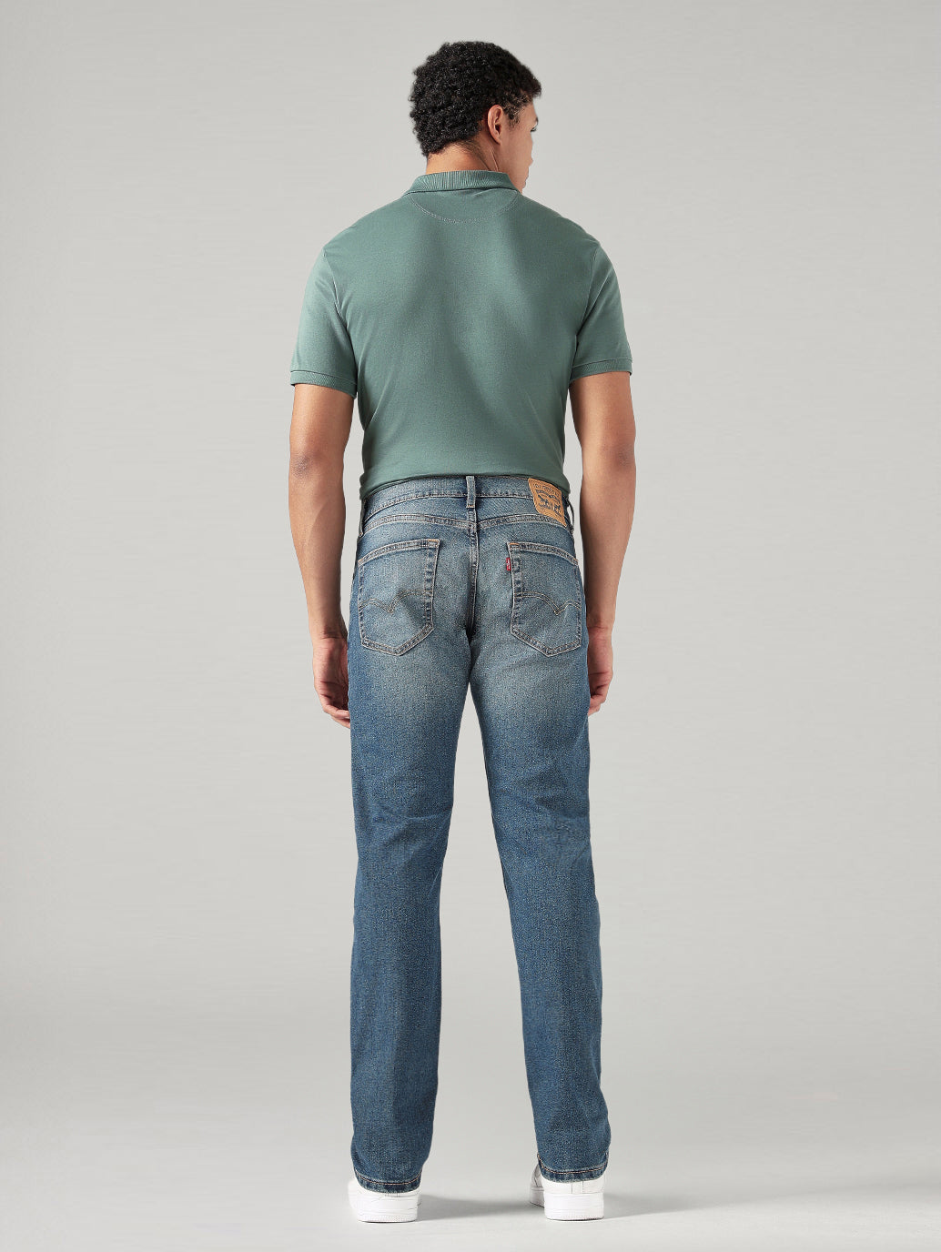 Men's 511 Blue Slim Fit Mid Rise Jeans - Back View