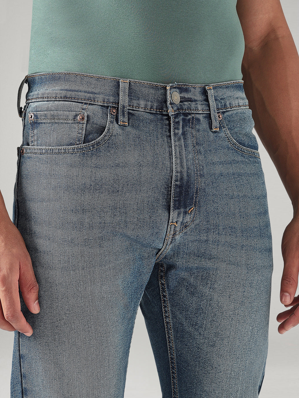 Men's 511 Blue Slim Fit Mid Rise Jeans - 20 View