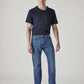 Men's 505 Blue Straight Fit Mid Rise Jeans - Front View