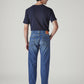 Men's 505 Blue Straight Fit Mid Rise Jeans - Back View