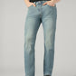 Men's 505 Blue Straight Fit Mid Rise Performance Jeans - Front View