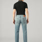 Men's 505 Blue Straight Fit Mid Rise Performance Jeans - Back View