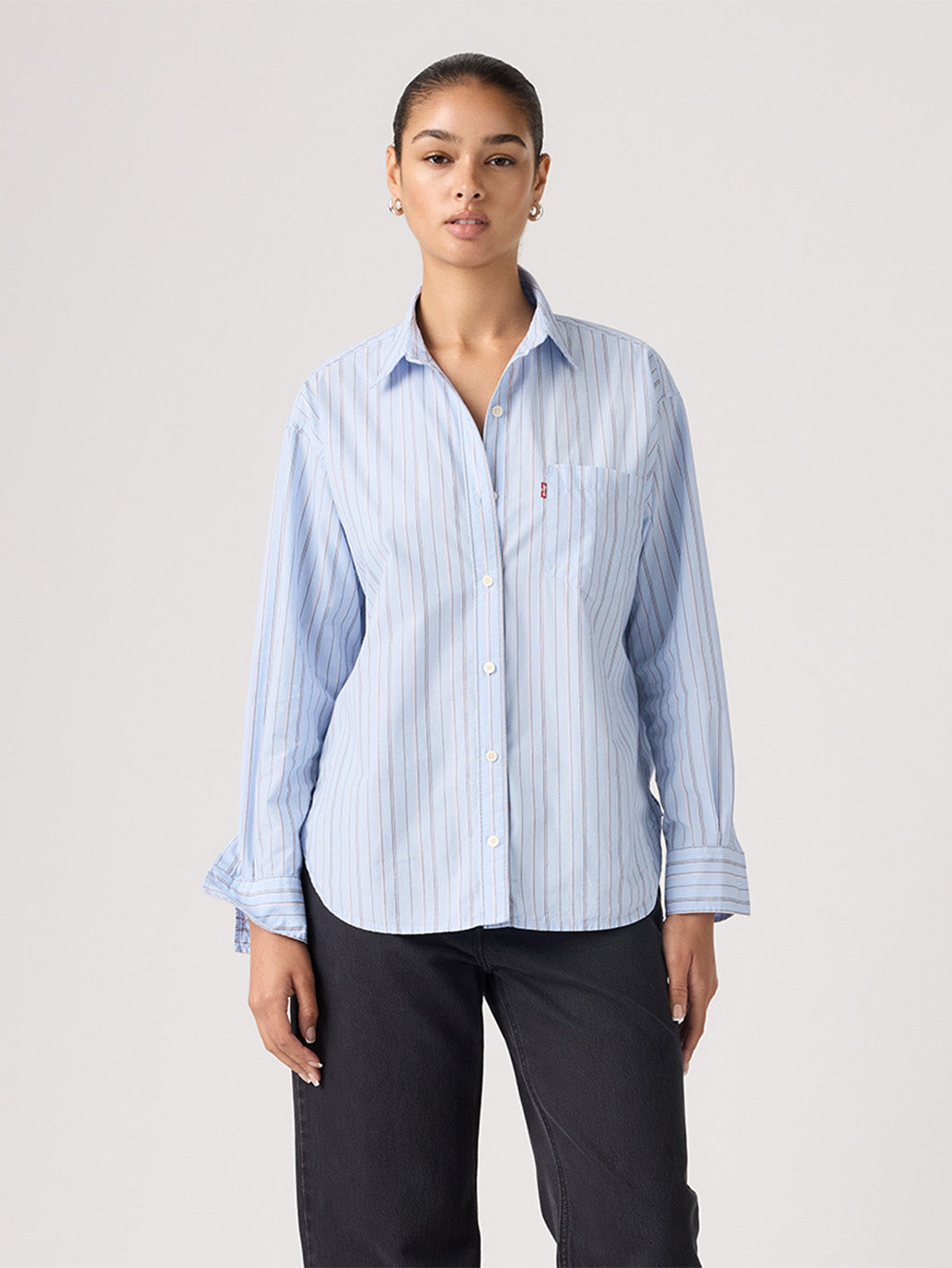Women's Harlie Boyfriend Shirt - Front View