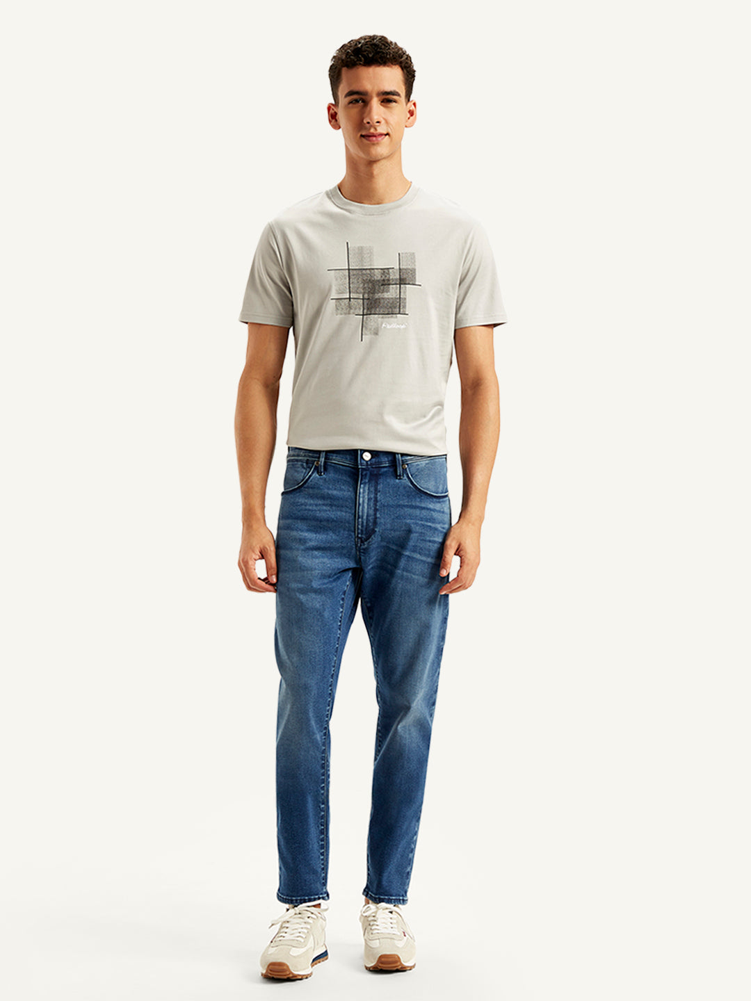 Men's Redloop 512 Blue Slim Tapered Fit Mid Rise Jeans