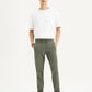 Men's Olive Regular Fit Trousers - Styleshot View