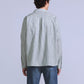 Men's Striped Relaxed Fit Shirt - Back View