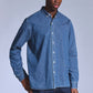 Men's Textured Relaxed Fit Shirt - Styleshot View