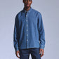 Men's Textured Relaxed Fit Shirt - Front View