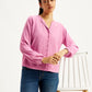 Women's Textured Pink Mock Neck Top - 8516a55c-7ef7-4d3b-939d-c8b5ab6e5ead View