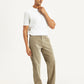 Men's Beige Straight Fit Chinos - Side View