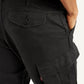 Men's Black Tapered Cargo Trousers