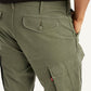 Men's Olive Tapered Cargo Trousers