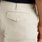 Men's Off White Slim Fit Mid Rise Cargo Trousers - Detail View