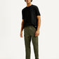 Men's Green Slim Fit Mid Rise Cargo Trousers - Styleshot View