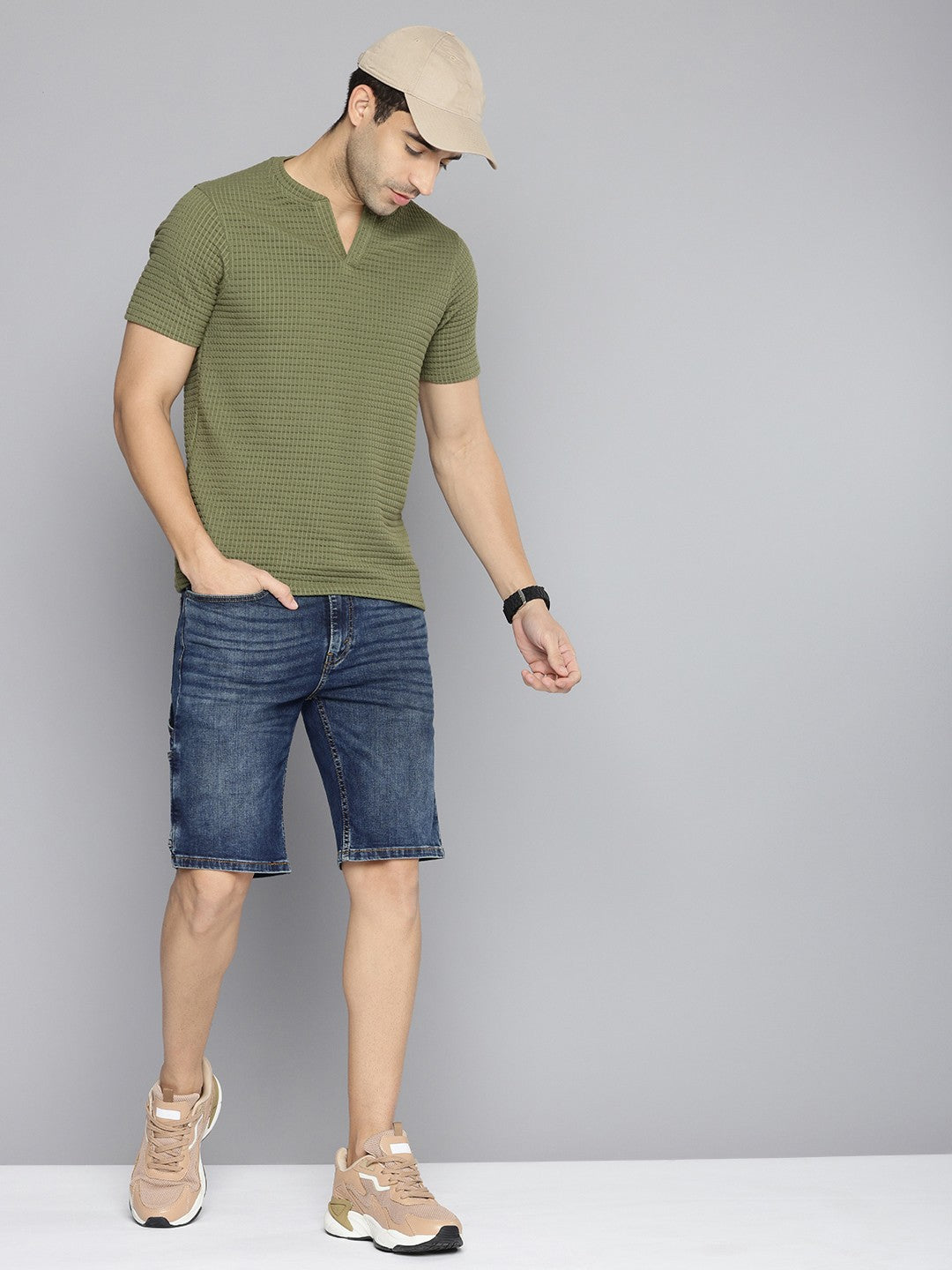 Men's 502 Blue Tapered Fit Denim Shorts