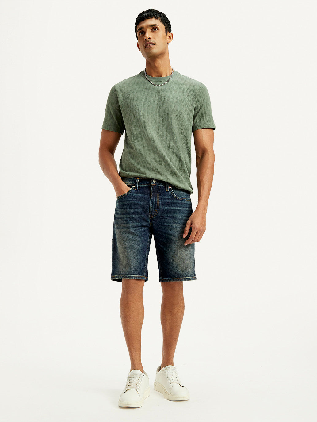 Men's 502 Tapered Fit Denim Shorts - Elevated View