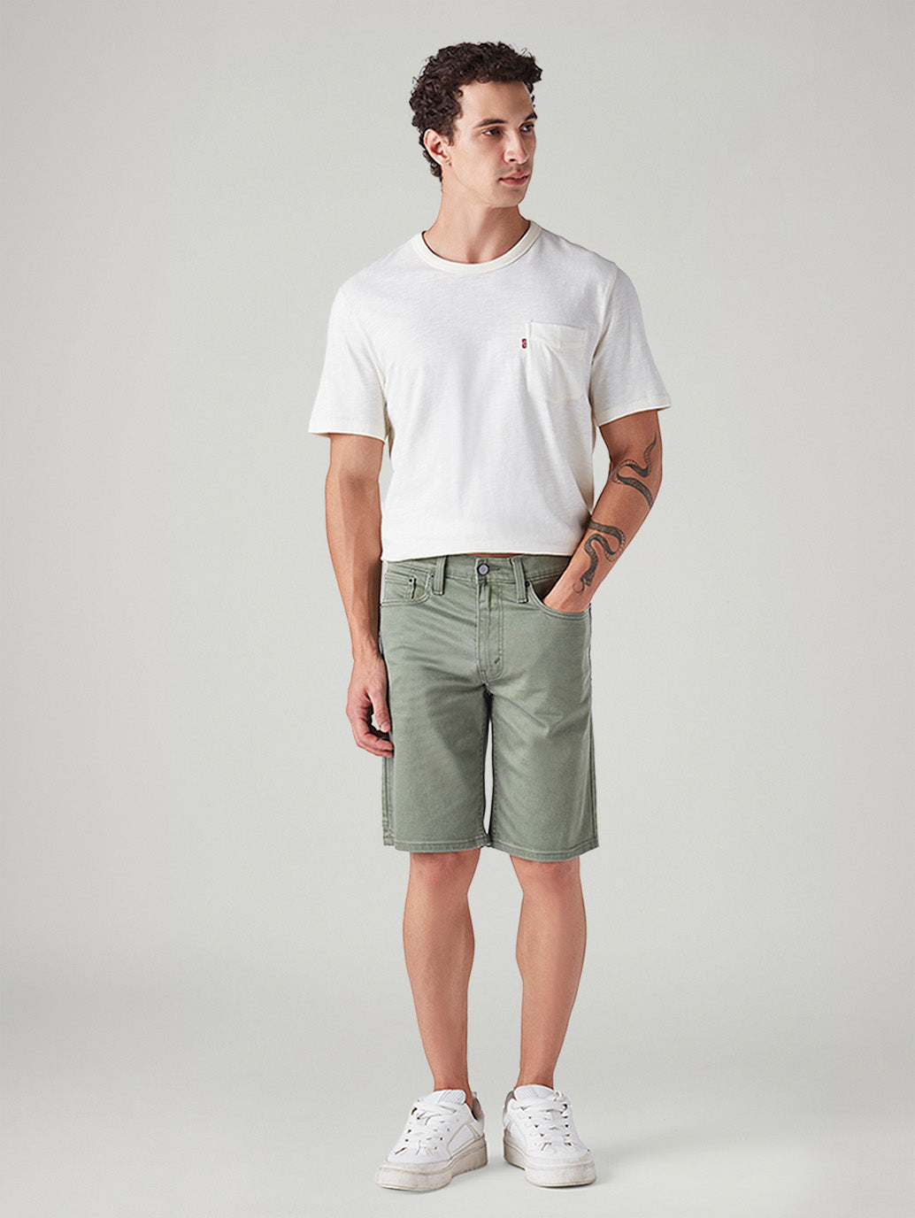 Men's 502 Sage Tapered Fit Mid Rise Shorts - Front View